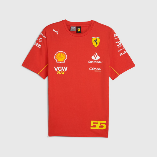 CAMISA SCUDERIA FERRARI TEAM SOCCER SAINZ