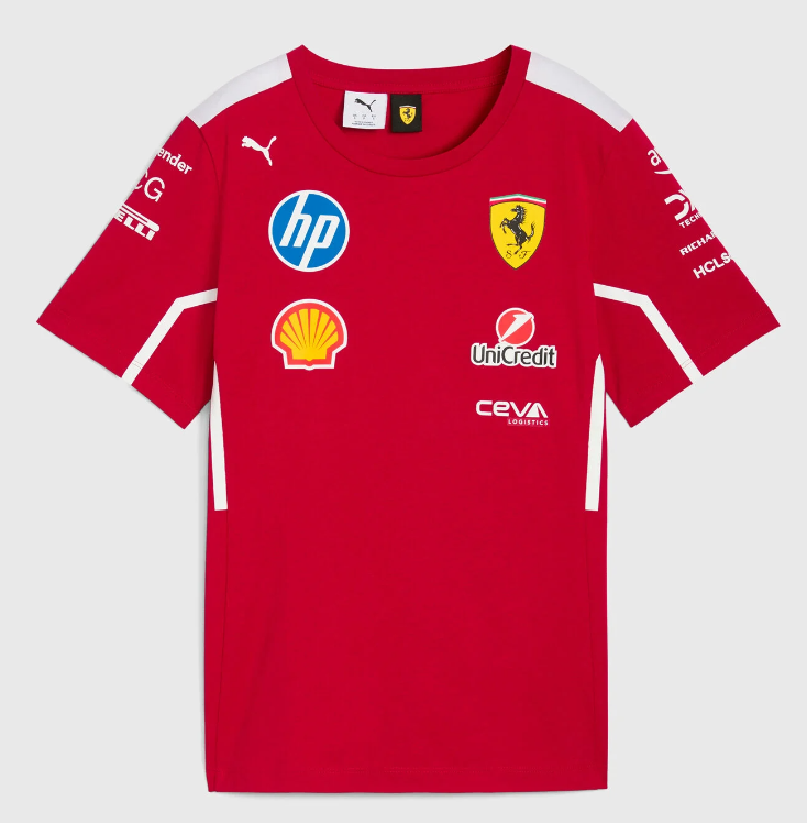 CAMISETA SCUDERIA FERRARI TEAM 2025