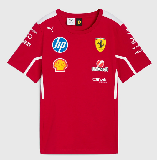 CAMISETA SCUDERIA FERRARI TEAM 2025