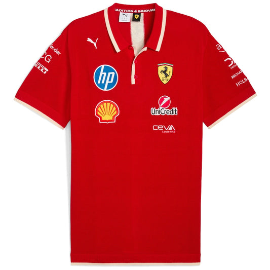 CAMISETA SCUDERIA FERRARI POLO TEAM 2025